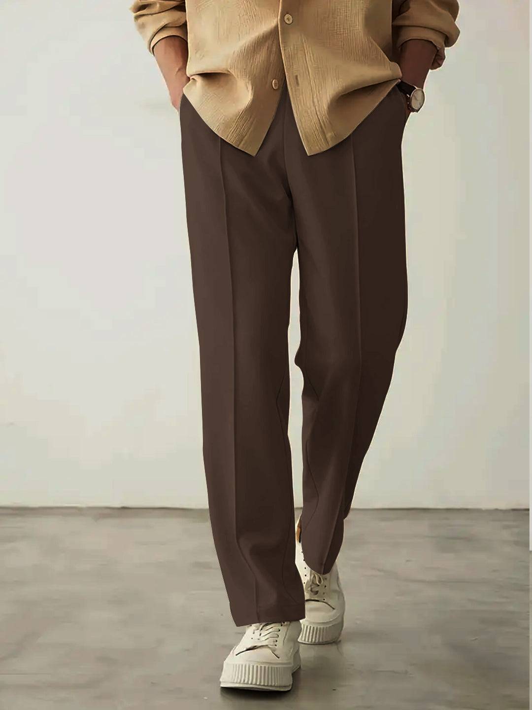 Imported Oversized Joggers - Brown - wearup.store